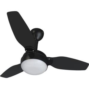 Ventilador De Teto Ventisol Legacy 3 Pás Preto/tabaco Bivolt