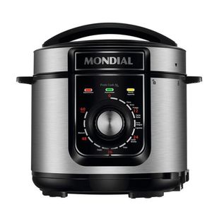 Panela De Pressão Elétrica Mondial 5L Pe-48-5l-I 900W Preto Com Inox 127V