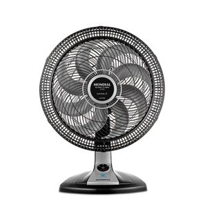 Ventilador De Mesa Mondial Turbo 8 Pás Control 140w 40cm Preto E Prata Vtx-40-8p-cr - 127v