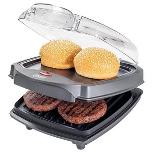 Grill Elétrico Burguer 2 em 1 com Estufa Oster 110V