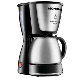 Cafeteira Elétrica Mondial Dolce Arome C-34ji-15x Cafeteira-127v-preto/inox