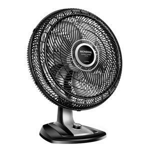 Ventilador De Mesa Mondial Turbo 8 Pás 50cm Vtx-50-8p Vent 50cm-127v-preto/prata