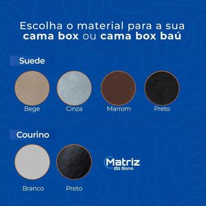 Cama Box Baú King + Colchão Herval Istambul Molas Maxspring 193x203x76 Suede Cinza