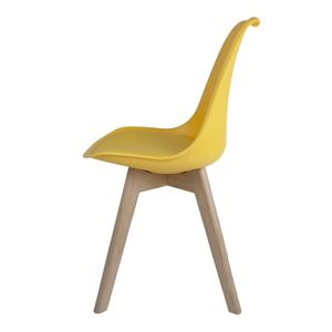 Cadeira Tulipa Fixa Amarela - Imagine