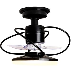 Ventilador de Teto Treviso Preto Elegance LED Control Remoto