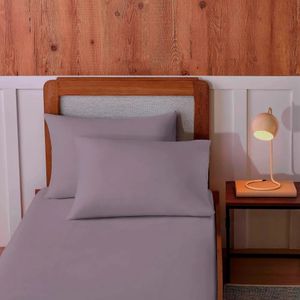 Lencol Avulso Solteiro com Elastico Malha Lilas Sul Brasil