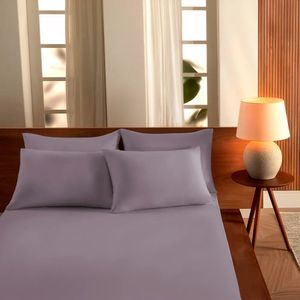 Lencol Avulso Queen com Elastico Malha Lilas Sul Brasil