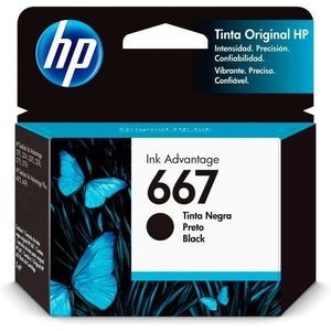 Cartucho De Tinta Hp 667, Preto - 3Ym79Ab