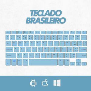 Teclado Sem Fio Bluetooth Recarregável Com Mouse