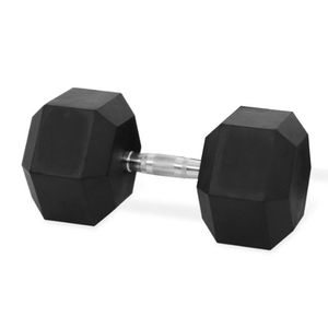 Halter Dumbell Sextavado Ahead Sports As2102 12,5kg - Cor: Preto, Tamanho: único