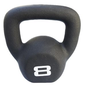 Kettlebel Revestido E Texturizado Ahead Sports - 8kg Preto