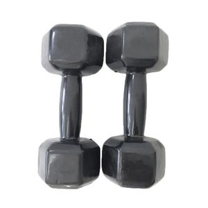 Par de Halter Dumbell Sextavado 5 Kg Preto Ahead Sports