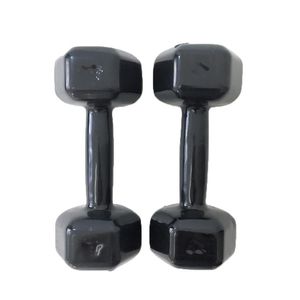 Par de Halter Dumbell Sextavado Revestido Ahead 4 Kg Preto