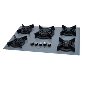 Fogão Cooktop Fischer 5Q TC Infinity Gás Mesa Vidro EIGER