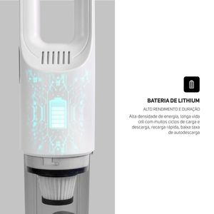 Aspirador de Pó Portátil WAP Handson 50W c/ Filtro HEPA
