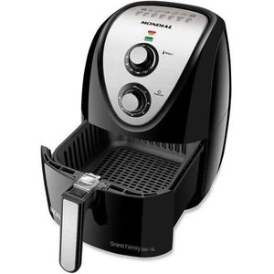 Fritadeira Air Fryer Mondial Family 5L 1900W Afn-50 - 2037-03 Preto/Inox 110 Volts