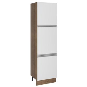 Paneleiro Glamy 60 cm 3 Portas Rustic/Branco Madesa