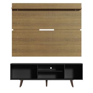 Rack Madesa Dubai e Painel para Tv até 65 Polegadas com Pés
