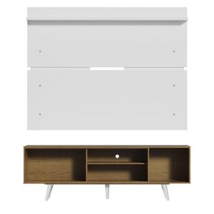 Rack Madesa Dubai e Painel para Tv até 65 Polegadas com Pés