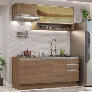 Cozinha Completa 180008 Com Armário E Balcão RusticRustic