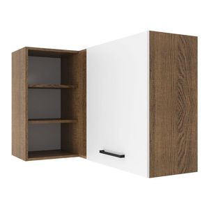 Armário Aéreo 1 Porta Para Linha De 60 Cm Rustic/Branco