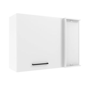 Armário Aéreo De Canto Madesa Agata 1 Porta - Branco Branco