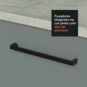 Cozinha Completa 459001 Com Armário E Balcão Branco/Cinza