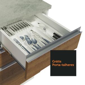 Cozinha Completa 200003 Com Armário E Balcão Branco/Rustic