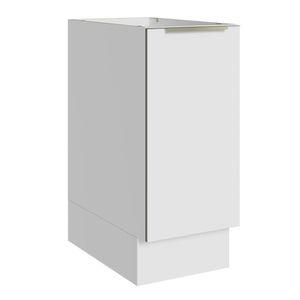 Balcão 35 Cm 1 Porta (sem Tampo) Branco/Branco Veludo