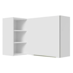 Armário Aéreo Com Adega Acoplada 1 Porta Branco/Branco