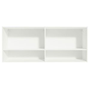 Armário Aéreo 120 Cm 2 Portas 2 Nichos Branco Para Cozinha