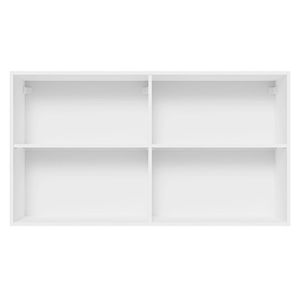 Armário Aéreo 100% Mdf 120 Cm 2 Portas Branco/preto Acorde