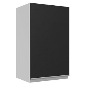 Armário Aéreo 100% Mdf 40 Cm 1 Porta Branco/preto Acordes M