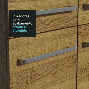 Armário De Cozinha Completa 293Cm Madesa 03 Rustic