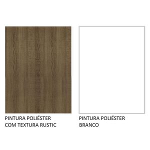 Armário De Cozinha Completa 270cm Rustic/branco Agata Madesa