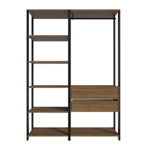Closet Aberto Guarda-roupa 2 Gavetas 129cm Madesa