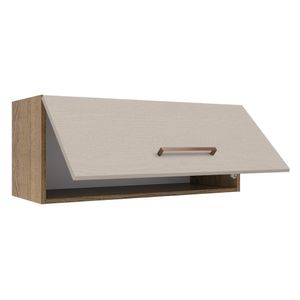Armário Aéreo 80 Cm 1 Porta Agata Madesa Rustic/crema