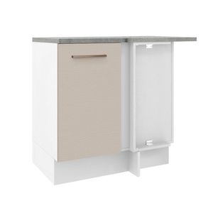 Balcão De Canto 1 Porta Agata Madesa Branco/crema