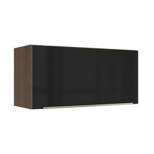 Armário Aéreo 70 Cm 1 Porta Rustic/preto Lux Rustic/preto