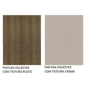 Armário De Cozinha Completa 270cm Rustic/crema Agata Madesa 05 Rustic/crema