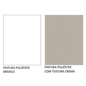 Armário De Cozinha Completa 330cm Branco/crema Agata Madesa 01 Branco/crema
