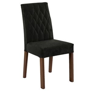 Conjunto Sala Jantar Mesa Madeira 4 Cadeiras Gisele