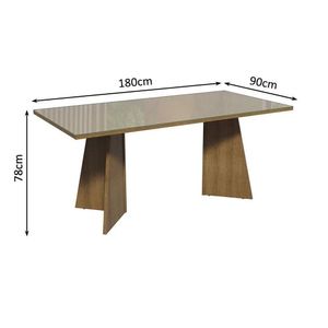 Conjunto Sala Jantar Mesa Vidro 4 Cadeiras Rustic