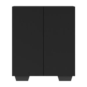 Armário Lavanderia Com 2 Portas Multimóveis Preto