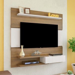 Painel + Suporte Tv 55" Cr45161 Pinho/Off White