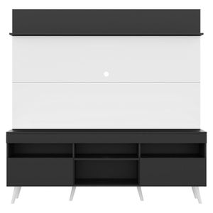 Rack Retrô Com Painel E Suporte Tv 65" Multimóveis V3374