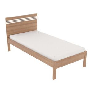 Cama De Solteiro Multimóveis Vcr35014 Amêndoa/Branco