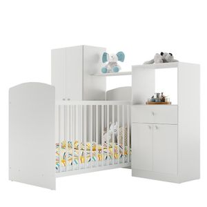 Quarto Infantil Colchão Incluso Meu Bebê Multimóveis Branco