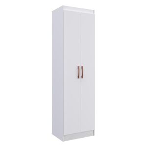 Guarda-roupas Solteiro 2 Portas Multimóveis Cr35217 Branco Branco