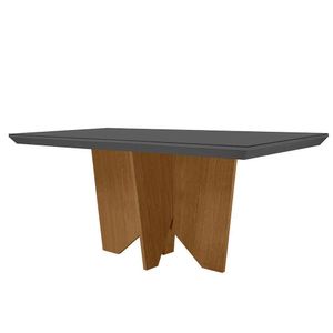 Mesa Para Sala De Jantar Evora 180cm Em Mdf E Vidro